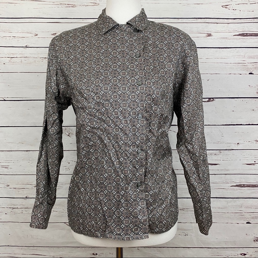 Vintage Jones NY Button Down Blouse Size 6P